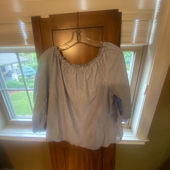 Bamboo striped cotton blouse - Picture 3 of 3